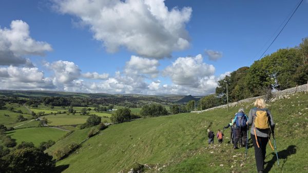 Pilsbury Castles and walkers